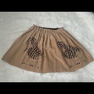 Corey Lynn Calter Owl skirt  size 6